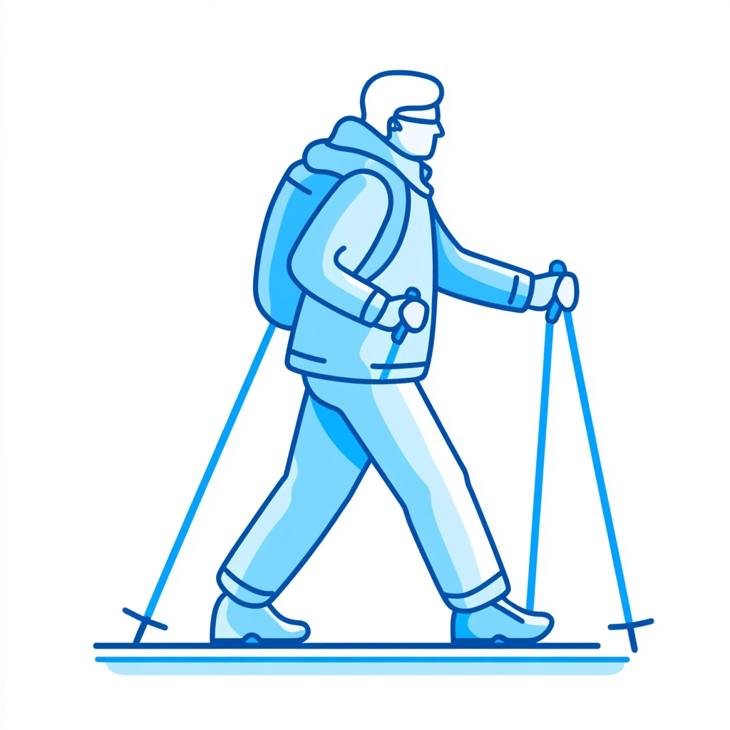 Іконка скандинавської ходьби